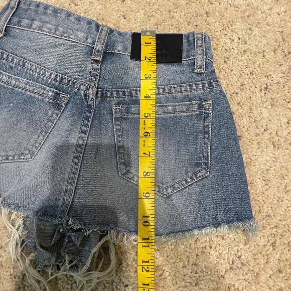 UNIF Denim Zip Up Mini Skirt size 24 - Picture 8 of 8